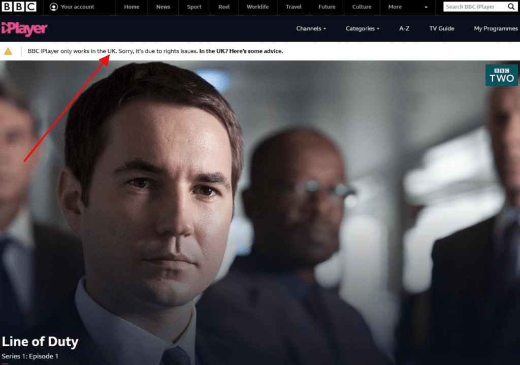 BBC iPlayer tv show line of duty