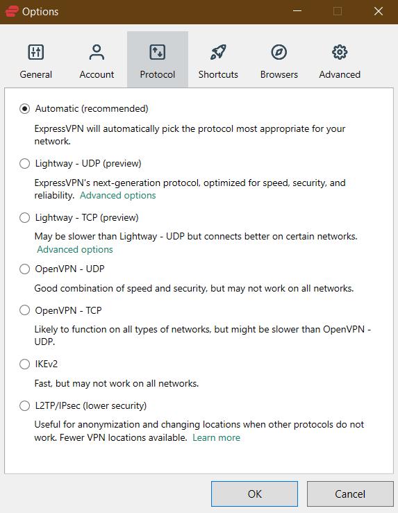 ExpressVPN Protocols