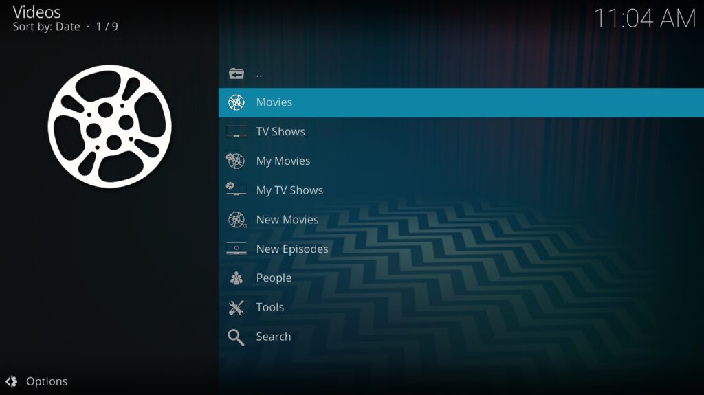 The Oath Kodi Addon Main Menu