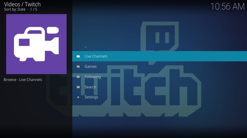 Twitch Kodi Addon