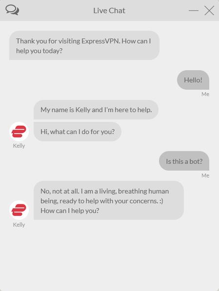 ExpressVPN - Live Chat