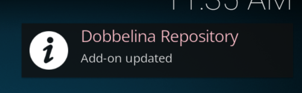 Dobbelina Repository add-on updated pop-up