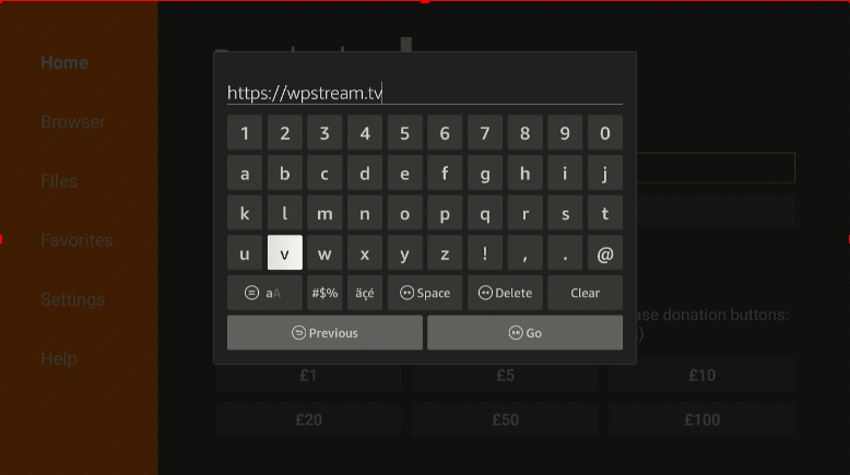 Downloader keyboard with the Weak Spell URL entered