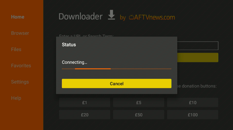 Downloader loading screen