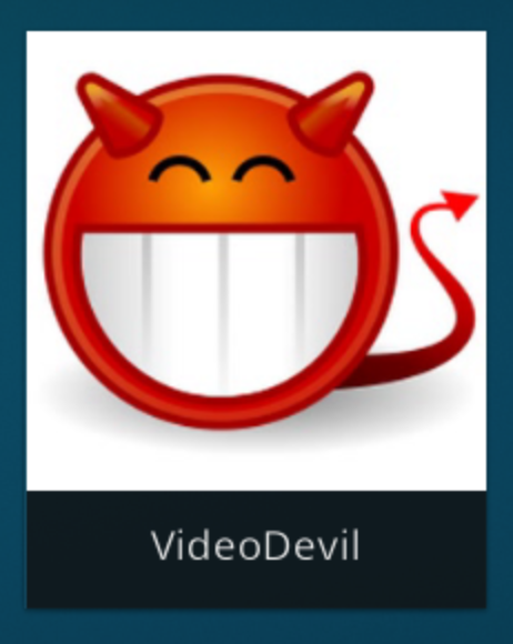 VideoDevil graphic from the Kodi dock