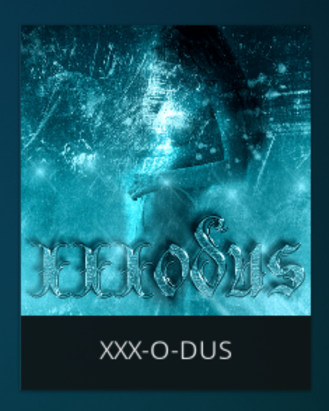 XXX-O-DUS graphic from the Kodi dock