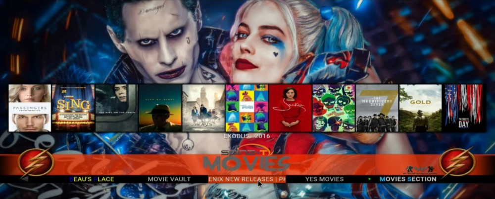 Hard Nox Movies menu