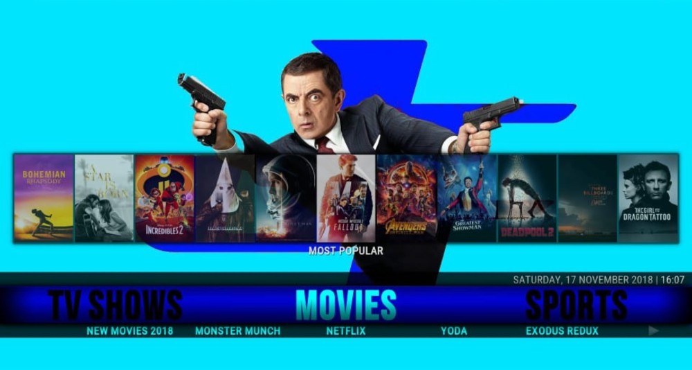 Silvo Movies menu