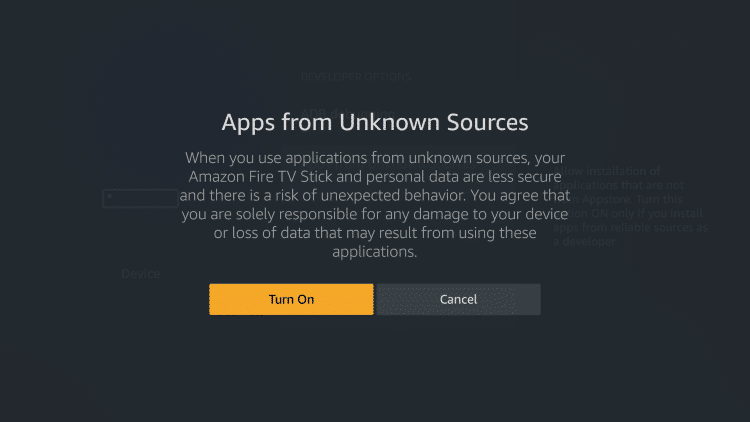 the Developer Options and click to allow Apps from Unknown Sources