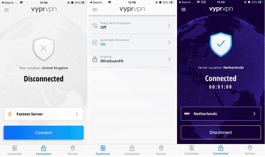 VyprVPN App for iOS