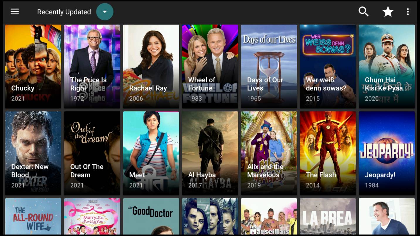 CyberFlix main page