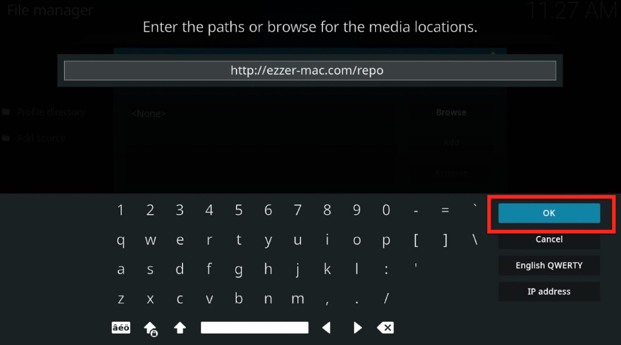 Ezzer Macs URL added to Kodi