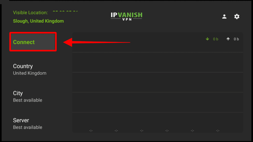 IPVanish on Firestick main screen