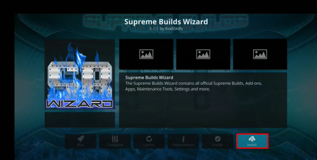 Install Supreme Build Wizard Addon