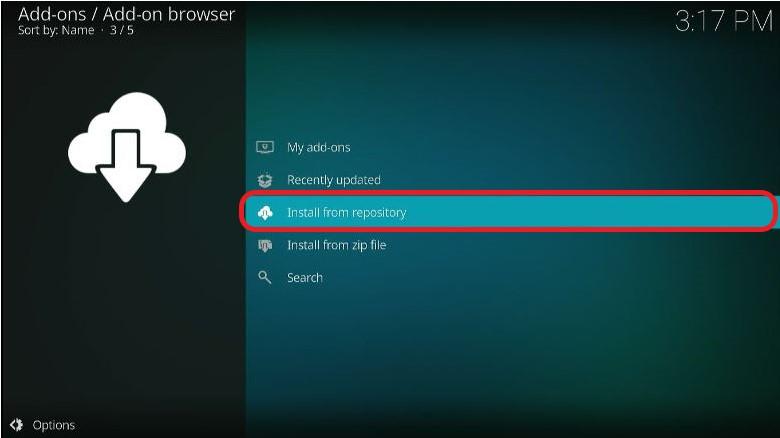 Install from Repository Option