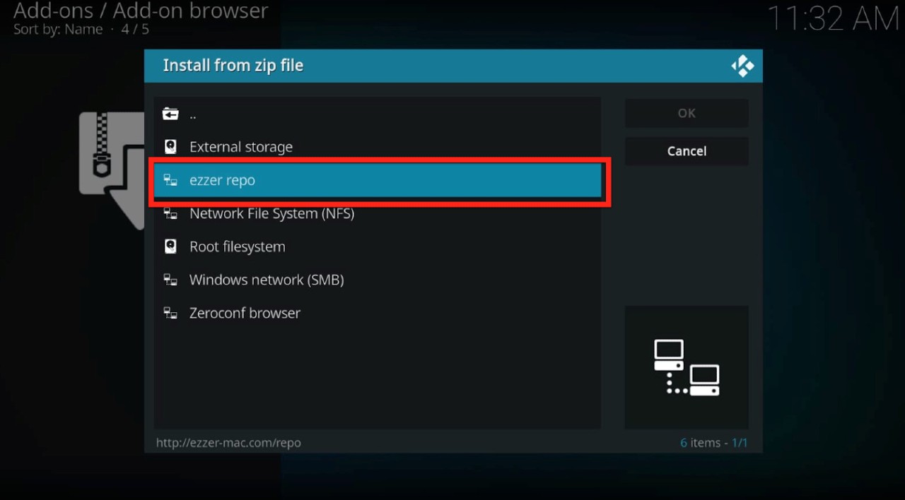 Kodi add-ons select ezzer repo