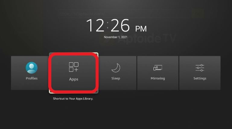 Screenshot of apps galary on Firestick