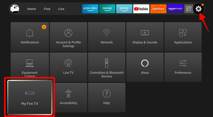 Select MyFire TV