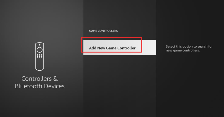 Add New Game Controller Option