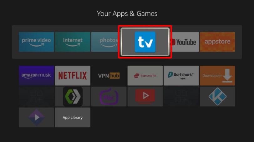 Apps & Games screen highlighting TiviMate IPTV Player