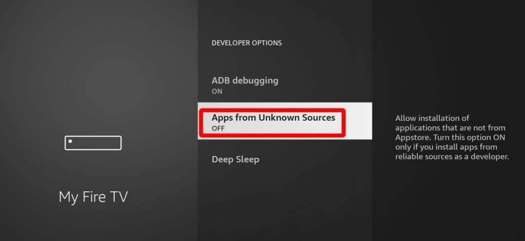 Apps from Unknown Sources