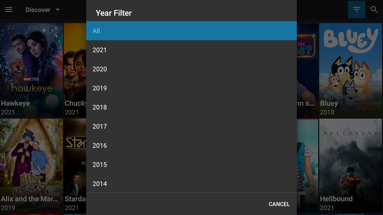 Bee Tv Year Filter