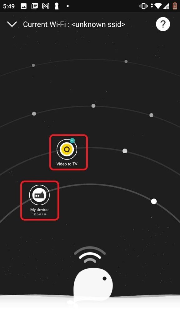 CetusPlay scanning your WiFi network