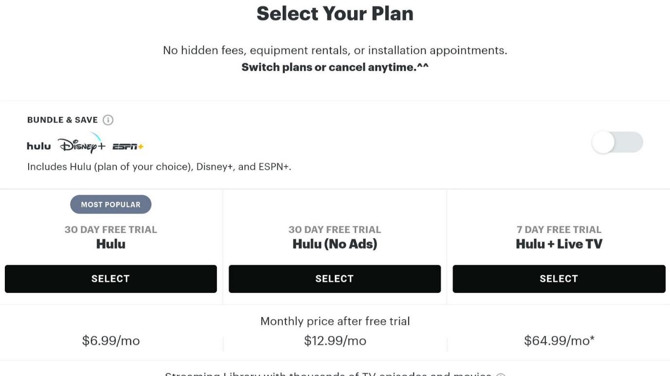 Hulu Plan