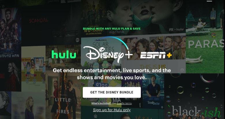 Hulu app interface