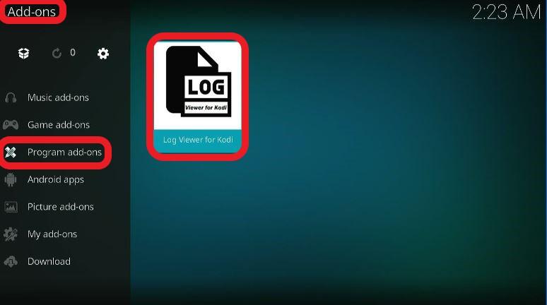 Log Viewer for Kodi