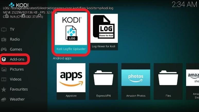 Open Kodi Logfile Uploader