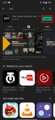 Open Plex App