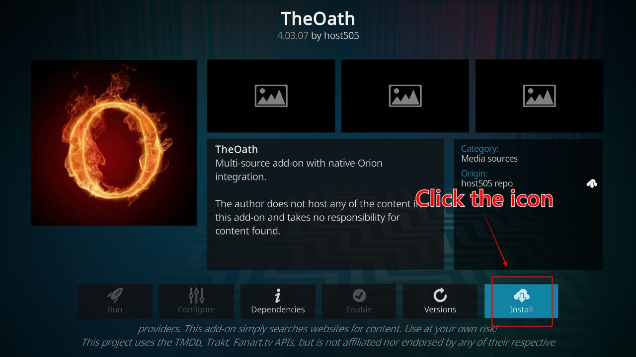 The-Oath-window-on-Kodi-showing-the-Install-menu