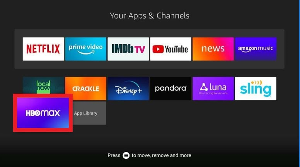 Your App & Channels Screen