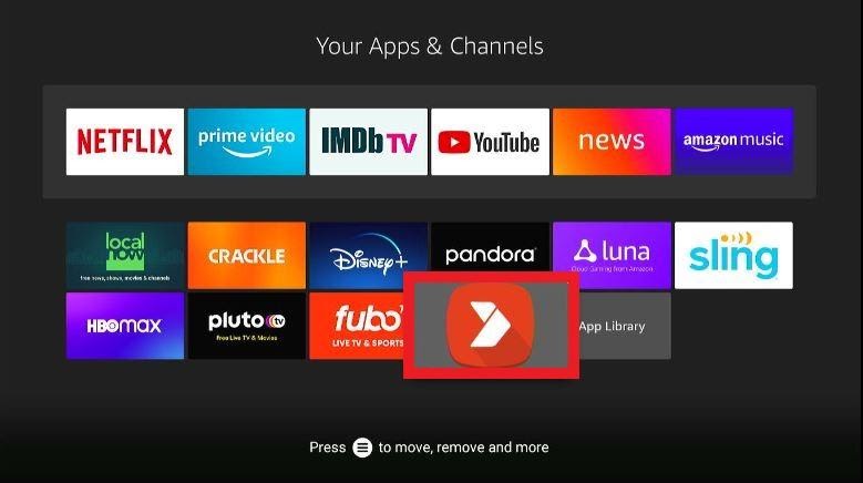 Your Apps & Channels window, select Aptoide TV