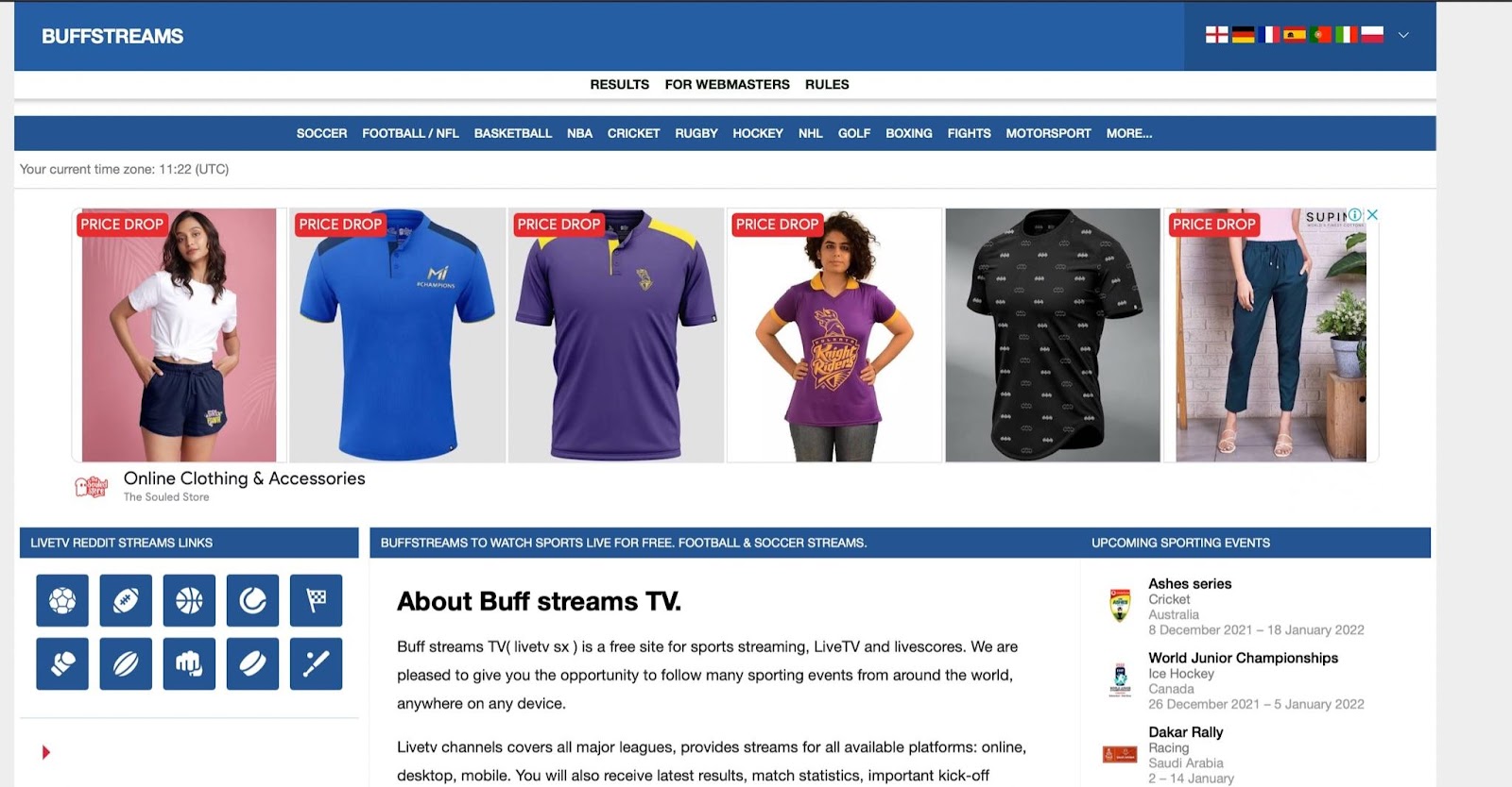 BuffStream home page