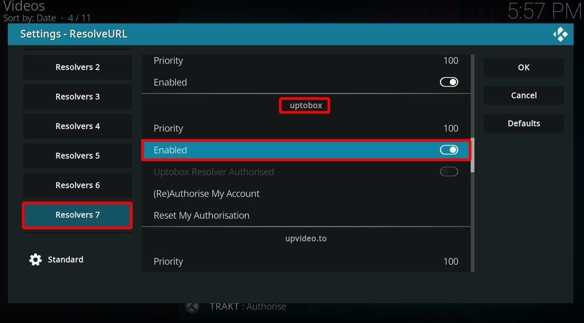 Enable Resolvers 7 kodi