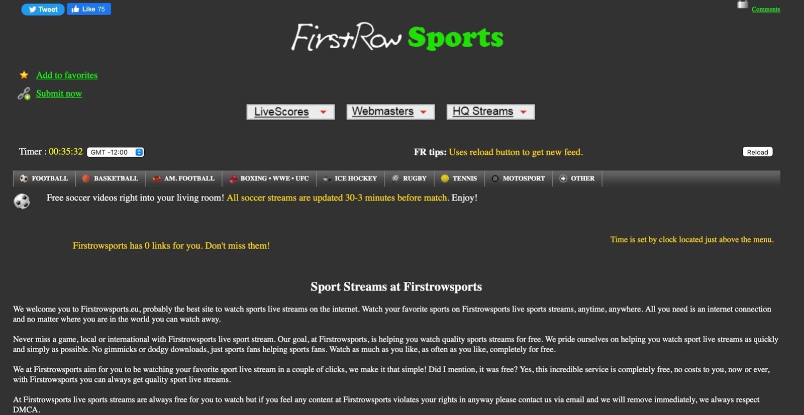 firstrowsports live football stream