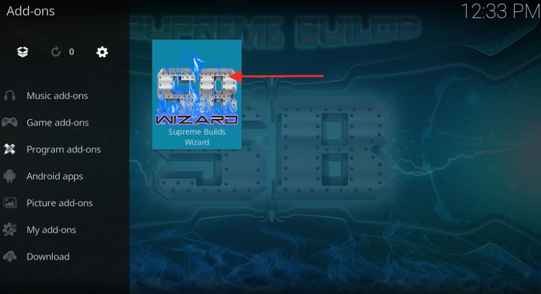 Kodi add-ons Click on the ‘Supreme Builds Wizard’ addon