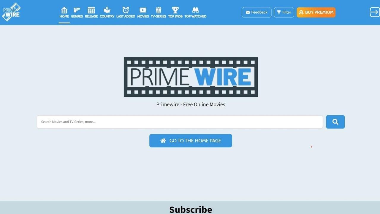 Primewire Homepage