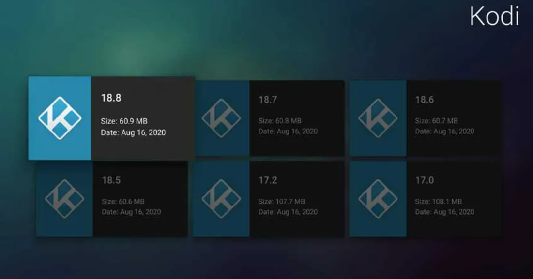 Choose Previous Kodi Version