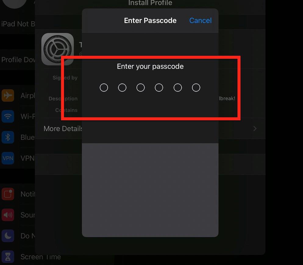 Enter Iphone Password