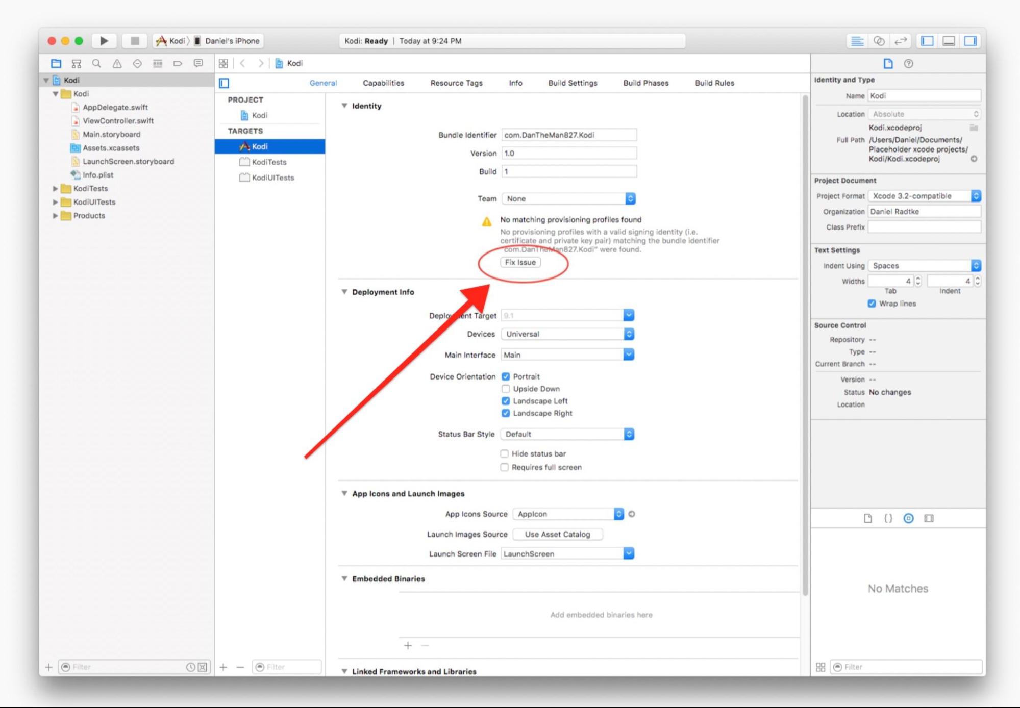 Fix Issue Appliation Setting