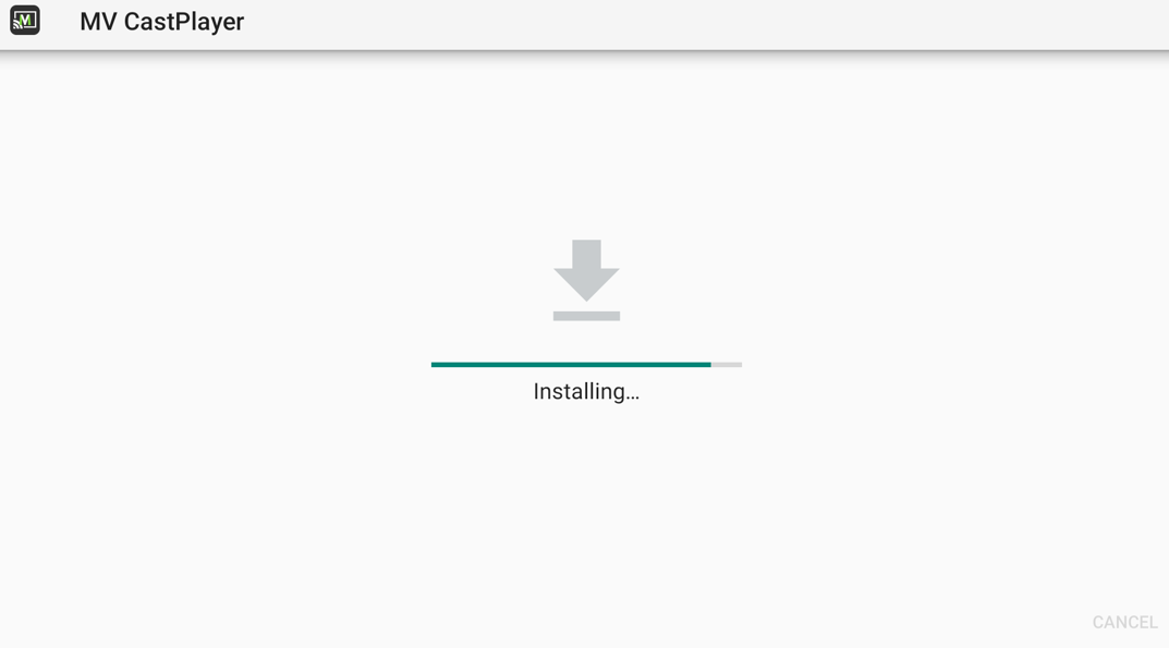 MV Cast Player Installing
