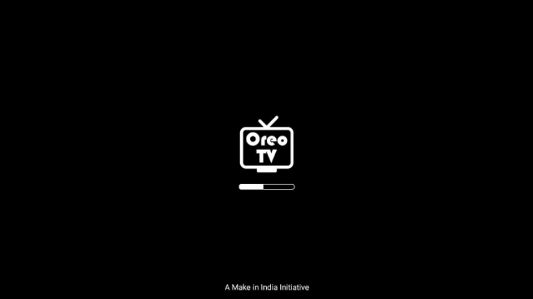 Oreo TV app page