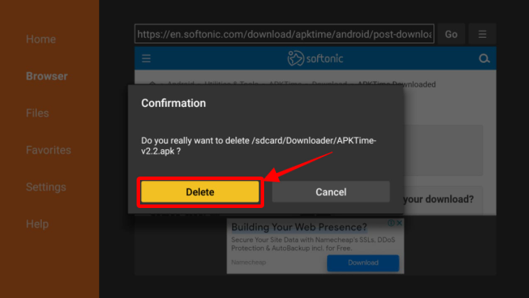 Delete apktime apk