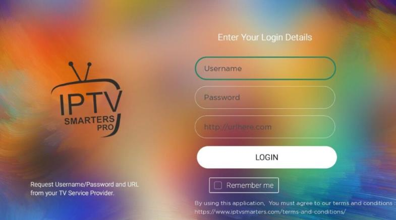 Roku IPTV sign up page