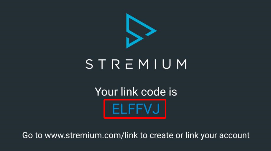 Stremium app note down the launch code