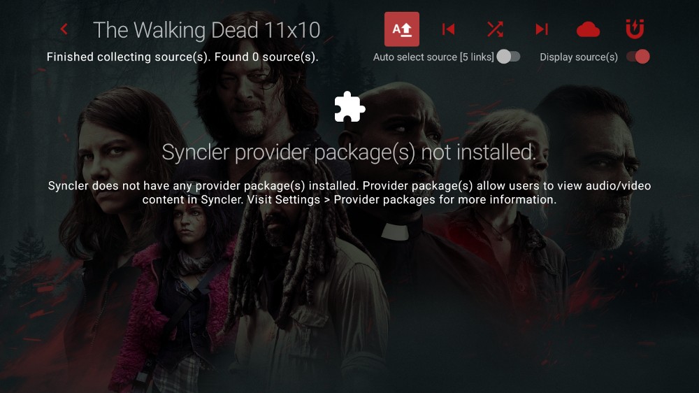 Syncler provider packages not installed