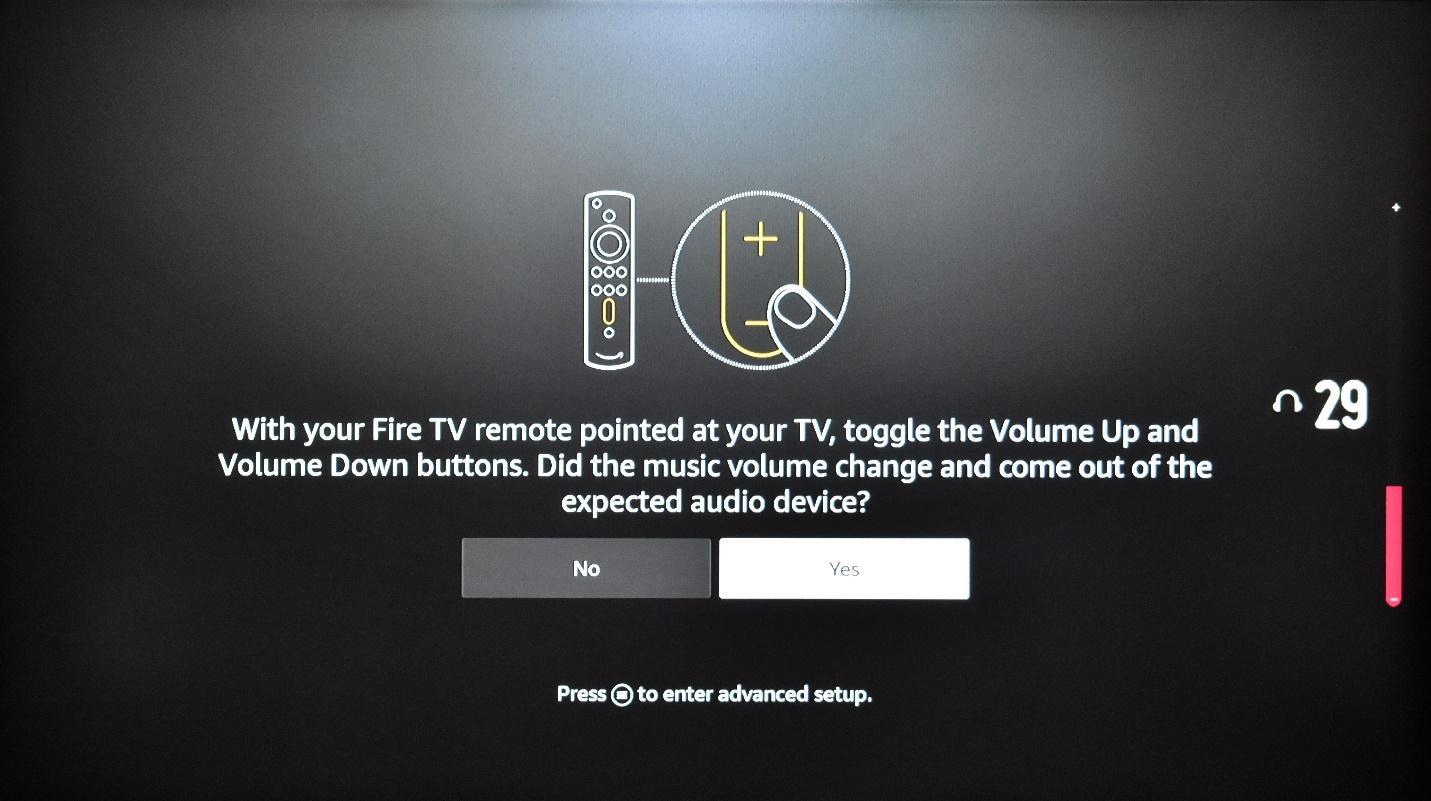 Firetv steps to ensure that the remote integrates with your TV